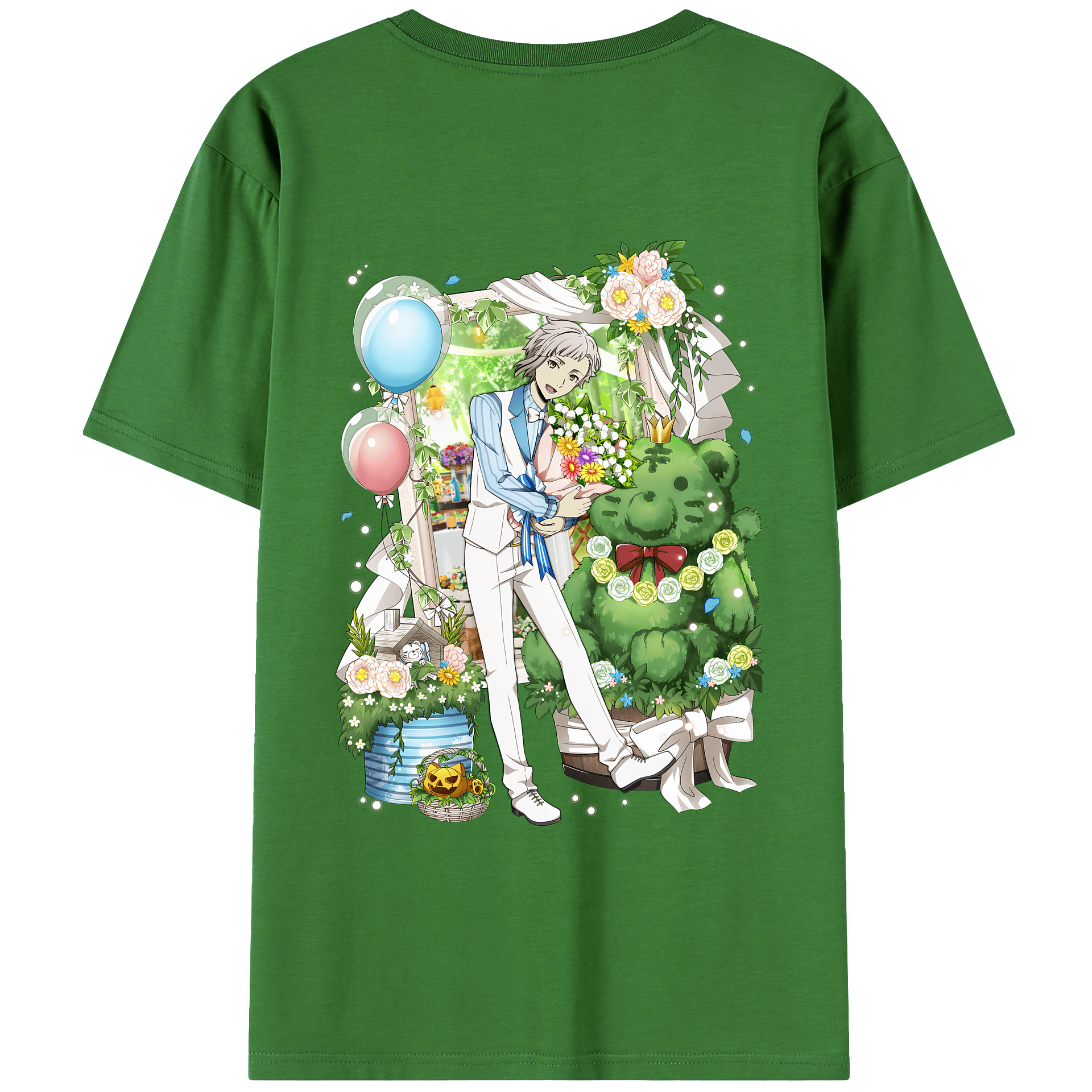 （画像用） 文豪ストレイドッグス Bungo Stray Dogs レディース半袖Tシャツ(バックプリント)